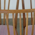Leuke, Gezellige Set Van 8 Vintage Deens Design Eetkamerstoelen Uit De Jaren ’70 Met Mooie Licht thumbnail 11