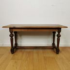 Landelijk, Brocante, Eiken Salontafeltje, Sidetable. 040601 thumbnail 4