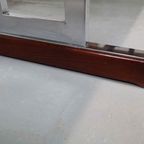 Minimalist Dining Table In Indian Rosewood And Chrome thumbnail 13