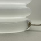 Vintage Witglazen Tafellamp 'bulb' Van Glashütte Limburg 1979 thumbnail 11