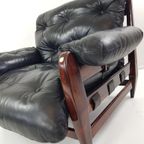 Lounge Chair By Jean Gillon For Italma Wood Art Leather thumbnail 8