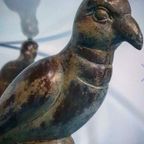 Bonzen Salontafel, Peacock. Hollywood Regency Tafel. Vintage thumbnail 14
