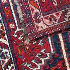 Handgeknoopt Hamadan Vloerkleed Rood 84X140Cm Perzisch Tapijt thumbnail 9
