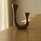 Vintage Italian Design Aluminum Candlestick thumbnail 3