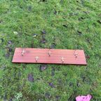 Vintage Messing Houten Kapstok thumbnail 2