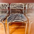 Set Van 6 Seventies Zebra Stoelen thumbnail 9