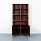 1970’S Danish Walnut Veneer Cabinet / Boekenkast / Buffetkast / Kast thumbnail 4