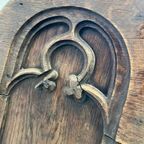 Antieke Xl Houten Bank / Zitbank thumbnail 12