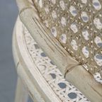 Gezellige Vintage Jaren 70 Design Stoel Van Jonathan Adler Gemaakt Van Riet En Bamboe thumbnail 15