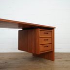 Solid Teak Desk By Niels Bach thumbnail 3