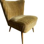 Vintage Goudkleurige Cocktailstoel / Eenzit / Fauteuil thumbnail 9