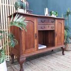 Antieke Commode Art Deco Kastje Vintage Dressoir Queen Anne thumbnail 3