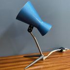 Blue Metal Desk Lamp 1960S thumbnail 5