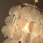 Opaline Capiz Parelmoer Goud Frame Schelp Hanglampen Meerdere Beschikbaar thumbnail 14