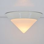 Vintage Mobo Kegel Plafondlamp Melkglas Plafonniere Lamp '70 thumbnail 2