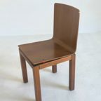 Set Van 6 Minimalistische Italiaanse Vintage Eetkamerstoelen thumbnail 5