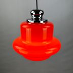 1 Of 9 Red Opaline Glass Pendant Light By Hustadt Leuchten, 1960 thumbnail 7