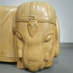 Decorative Wood And Resin Elephant Table / Stool thumbnail 24