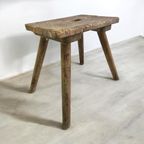 Vintage Brutalist Kruk / Mini Stool / Plantentafeltje thumbnail 5