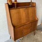 Retro Vintage Mid-Century Secretaire thumbnail 12