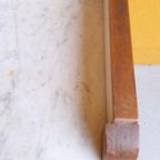 Antiek Eikenhouten Wastafel Meubel Met Marmer Blad, Tafeltje thumbnail 15