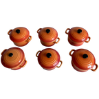 Vintage Braadpannetjes 6 Stuks thumbnail 2