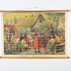Educatieve Oude Schoolplaat Vaderlandse Geschiedenis De Hervorming Hagepreek 94X65Cm thumbnail 10