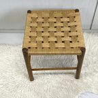 Hout/Touw Krukje Stoeltje Kruk Jaren 80 thumbnail 5