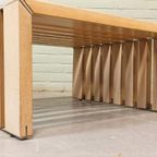 Vintage Lattenhout Salontafel, Walter Antonis, 't Spectrum thumbnail 7