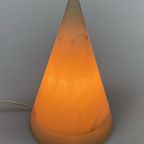 Vintage Alabaster Cone-Shaped Lamp thumbnail 4