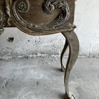 Neo Classical Antique Sculpted Console Table thumbnail 4