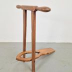 Antiek Engelse Opvouwbare Laarzenknecht, Ca. 1950 Hout thumbnail 3