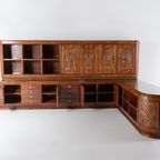 Spectacular Architectural Italian Mid-Century Cabinet From 1950’S thumbnail 13