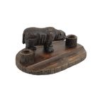 Grote Antieke Zwarte Woud Beer Pennenhouder Inktpot Schwarzwald 40Cm thumbnail 9