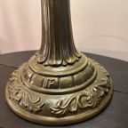 2 Beschikbaar Art Nouveau Tiffany Stijl Tafellampen Pauwen Motief thumbnail 9