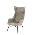 Vintage Miroslav Navratil Wingback Lounge Fauteuil Voor Ton thumbnail 2