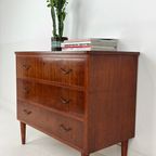 Scandinavisch Vintage Teak Fineren Ladekast Killafors thumbnail 13