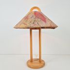 Vintage Deense Grenen Tafellamp Lys Pine ‘70 Japandi Lamp thumbnail 4