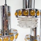 Massive Cascade Kroonluchter Met 4 Lichtpunten, 1970's thumbnail 5
