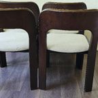 Set 4X Brutalist Vintage Stoelen thumbnail 13