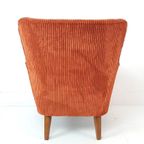 Vintage Artifort Theo Ruth Fauteuil Dames Steenrood Oranje thumbnail 5