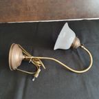 Vintage – Bureaulamp – Tafellamp -Bedlamp – Opaline Kap thumbnail 11