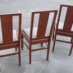 Set Van 3 Art Deco Amsterdamse School Eetkamerstoelen thumbnail 6