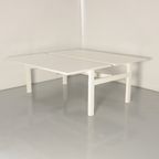 Solidesk Benchwerkplek, Wit Blad, 180X90 Cm (2X), Hoogte Verstelbaar Onderstel D.M.V. Handslinger thumbnail 2