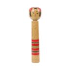 Grote Kokeshi Pop Xl Formaat Handgeschilderd Hout Japan Showa 48Cm thumbnail 3