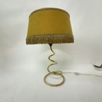 Mid-Century Brass Spiral Table Lamp , 1950’S thumbnail 14