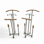 2 X Vintage Design Auronde Dressboy Or Butler Stand By Frans De La Haye For Auping thumbnail 4