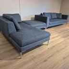 Alberta Collins Hoekbank - Chaise Longue - Stof - Blauw thumbnail 18