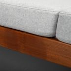 Grijze Geherstoffeerde Teak Paper Knife Sofa By Kai Kristiansen Voor Magnus Olesen, 1960S thumbnail 25