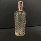 Antieke Parfumfles Met Zilveren Dop En Kraag, thumbnail 6